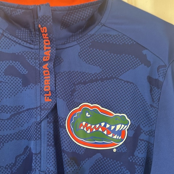Men’s Fanatics Florida Gators Depth Chart Camo Jacquard Quarter-Zip Jacket Sz M - Picture 4 of 7